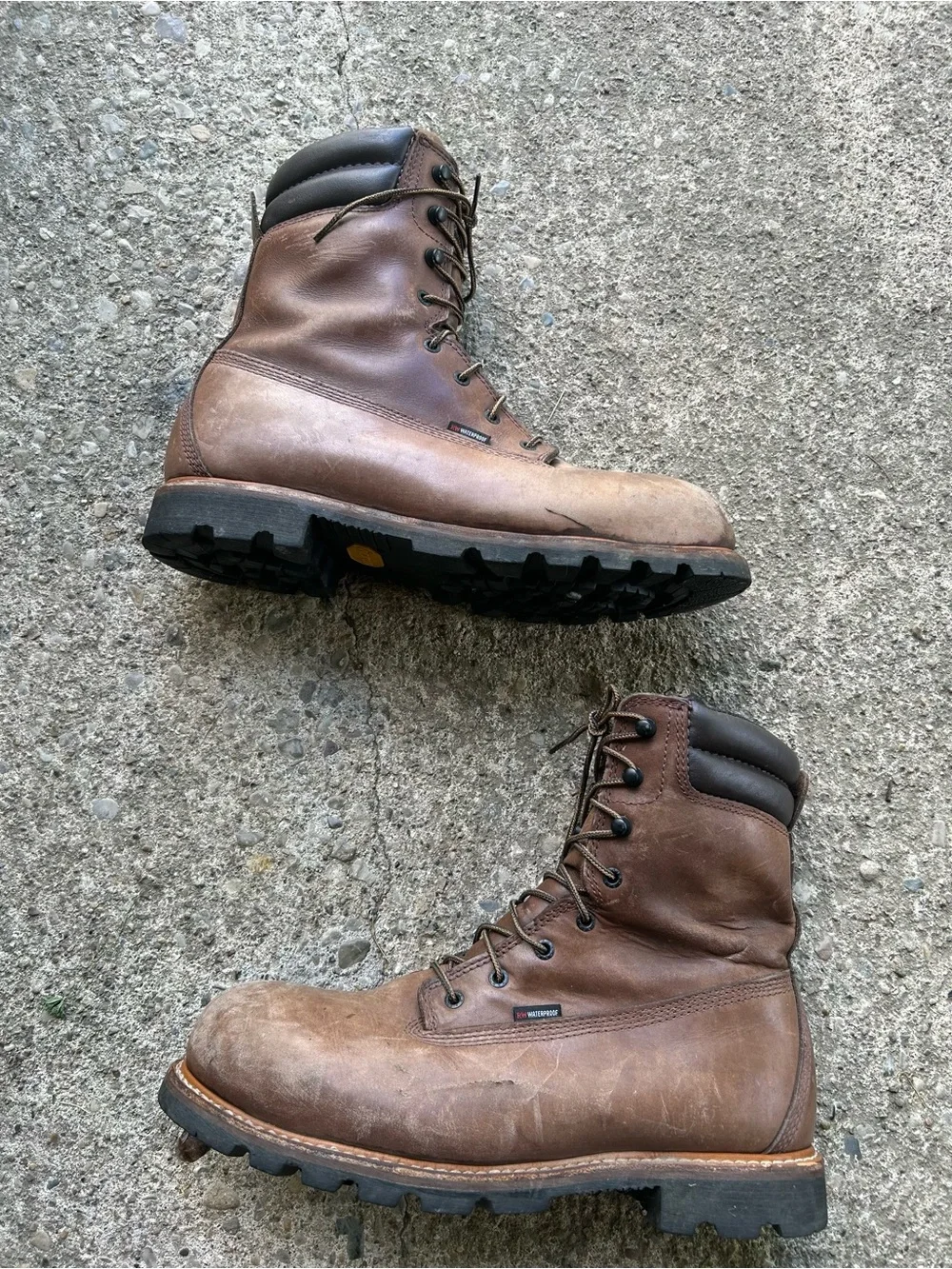Red wing Brown Leather Men's Work Boots Sz 13 D